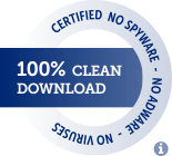 100% CLEAN award granted by Softpedia