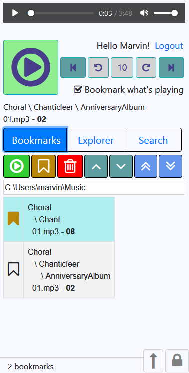 AudioWeb by MollieSoft software